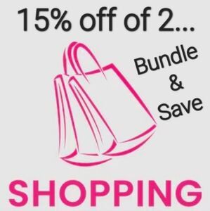 15% off bundle of 2...